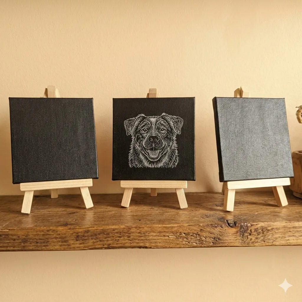 Custom Engraved Easel on a Stand