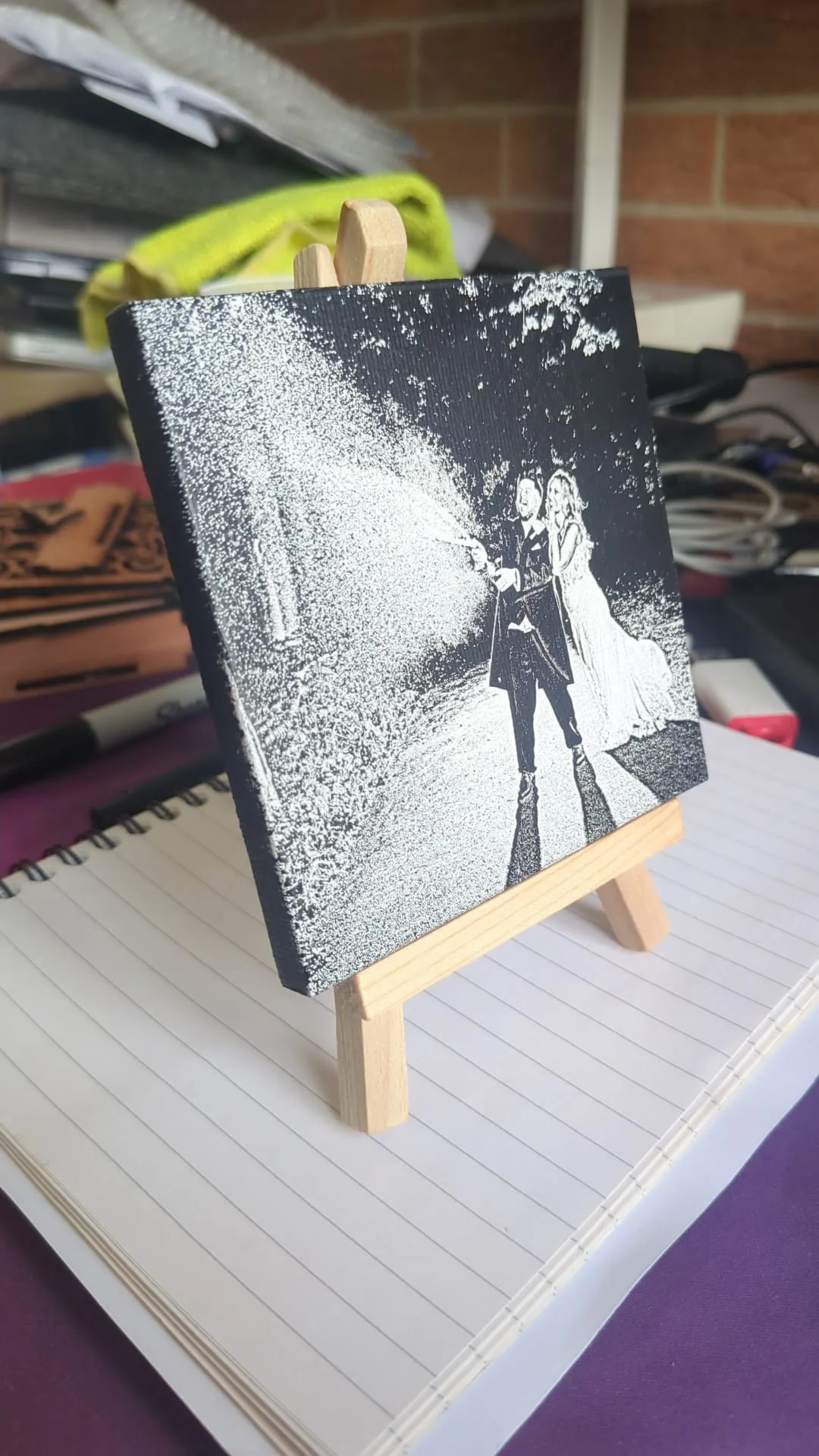 Custom Engraved Easel on a Stand - Image 2