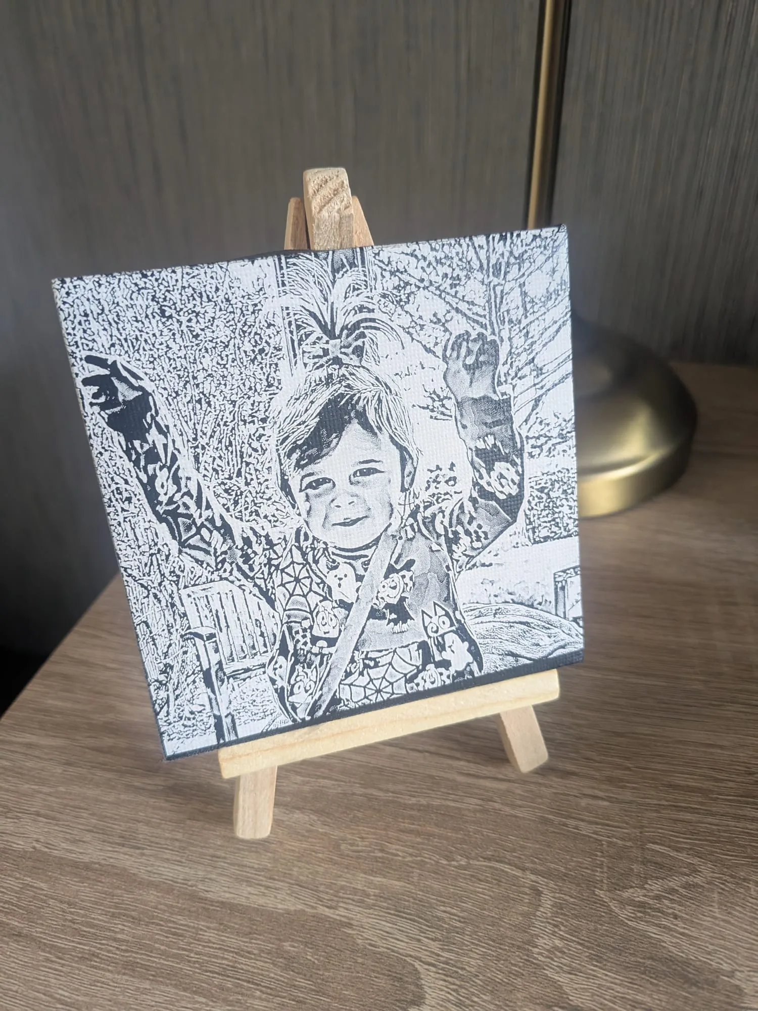 Custom Engraved Easel on a Stand - Image 6