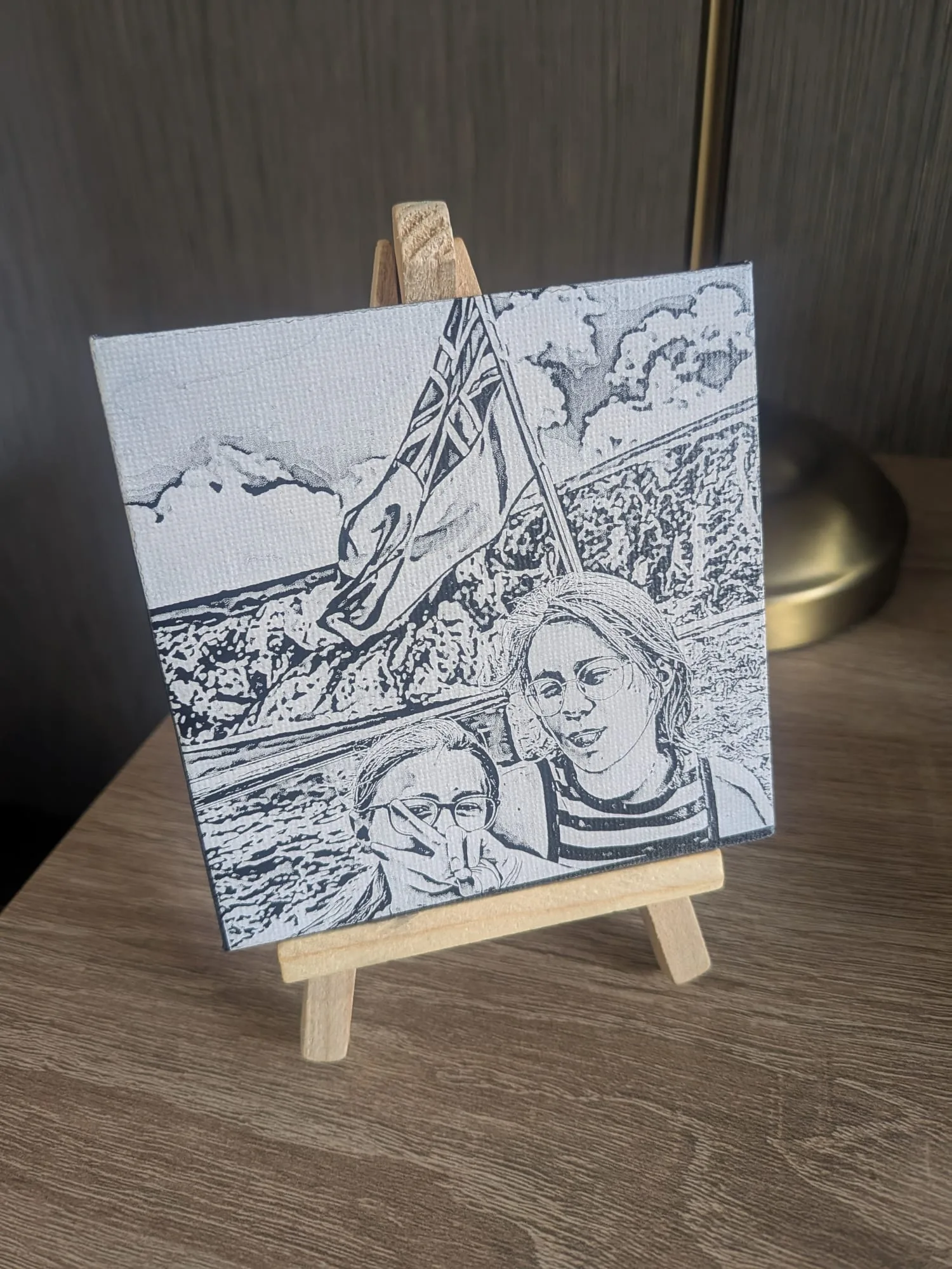 Custom Engraved Easel on a Stand - Image 4